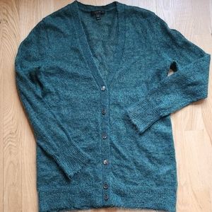 J. Crew Mohair Blend V Neck Cardigan